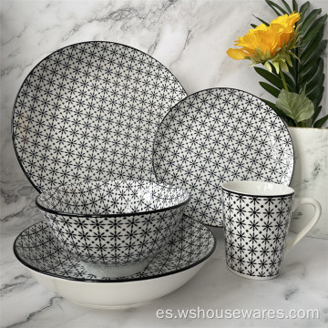 Home Hotel Weatware Set de la porcelana de cerámica